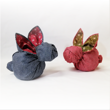 画像をギャラリービューアに読み込む, 風呂敷(小) - 鮫小紋(さめこもん)・麻の葉(あさのは) - 藤紫色×利休色