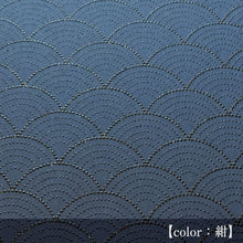 画像をギャラリービューアに読み込む, 御朱印帳 - 青海波(せいがいは) - 紺色