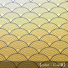 画像をギャラリービューアに読み込む, 御朱印帳 - 青海波(せいがいは) - 山吹色