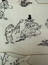 이미지를 갤러리 뷰어에 로드 , 小風呂敷　鳥獣人物戯画（グリーンピンク）
