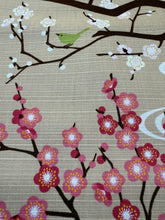 画像をギャラリービューアに読み込む, 小風呂敷　紅白梅とウグイス
