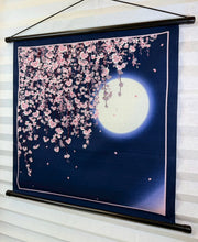 이미지를 갤러리 뷰어에 로드 , 小風呂敷　月夜のしだれ桜
